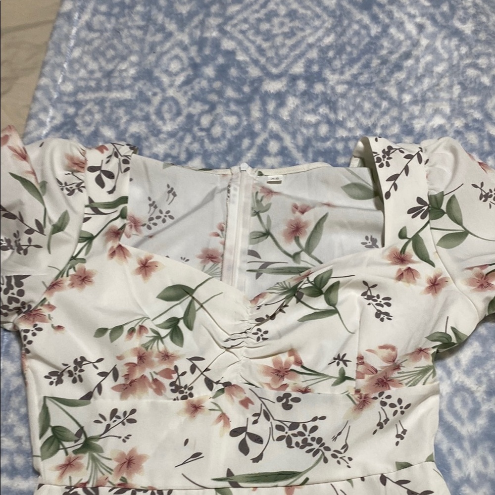 Floral Puff Sleeve Dress